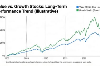 Value vs Growth Stocks Performance Chart